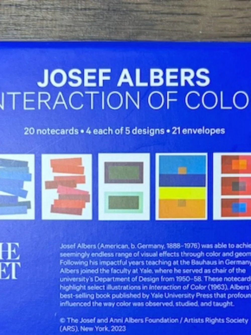 Josef Albers Art Note Card Set of 10